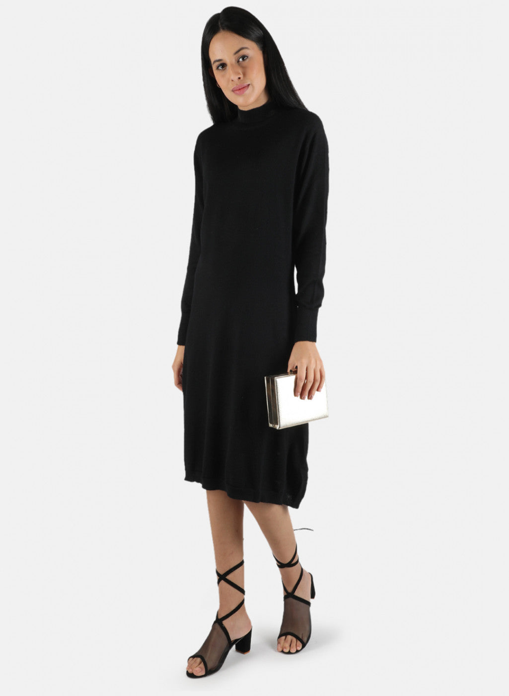 Women Black Self Design Top