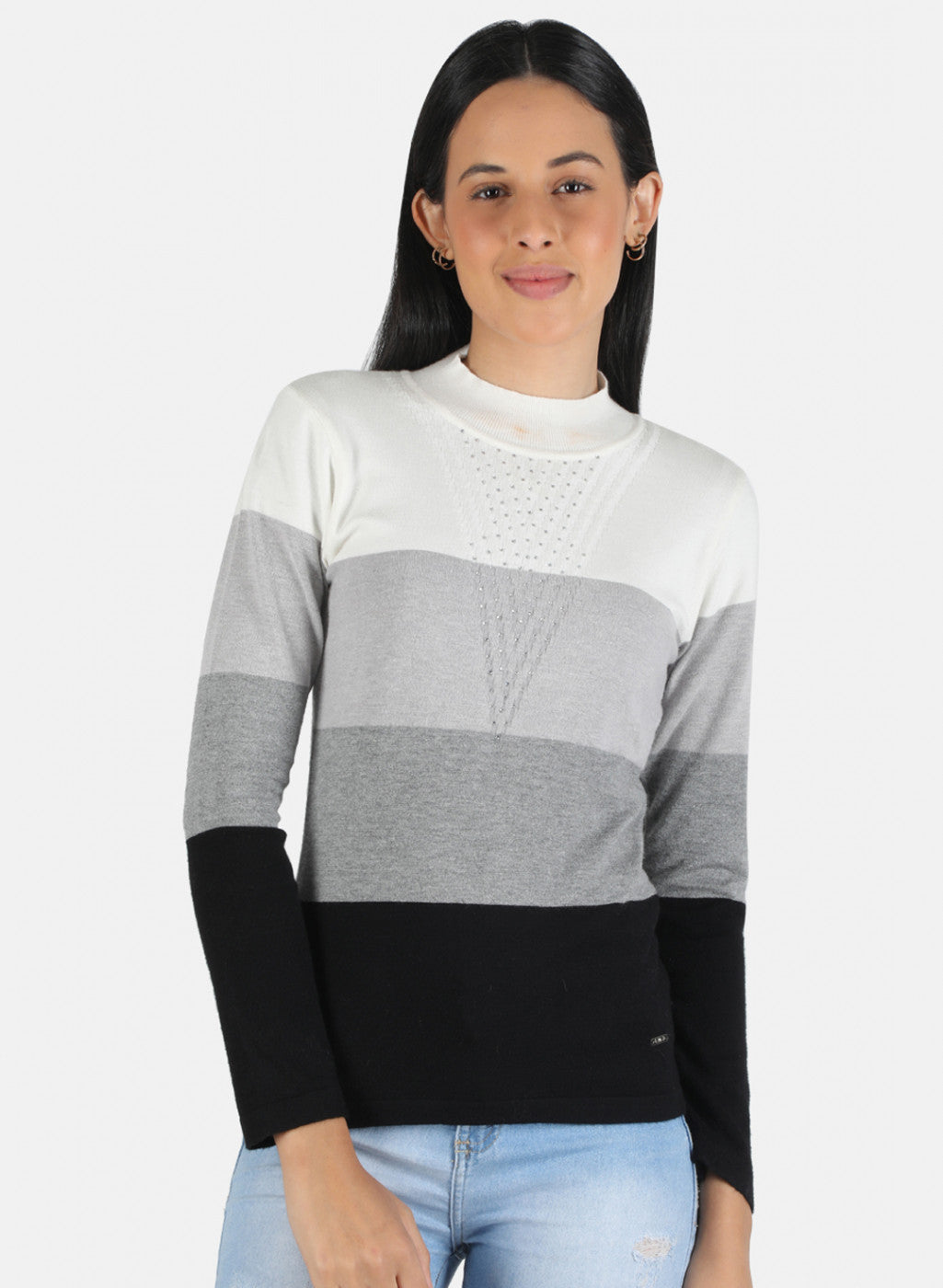 Women Multicolor Self Design Top