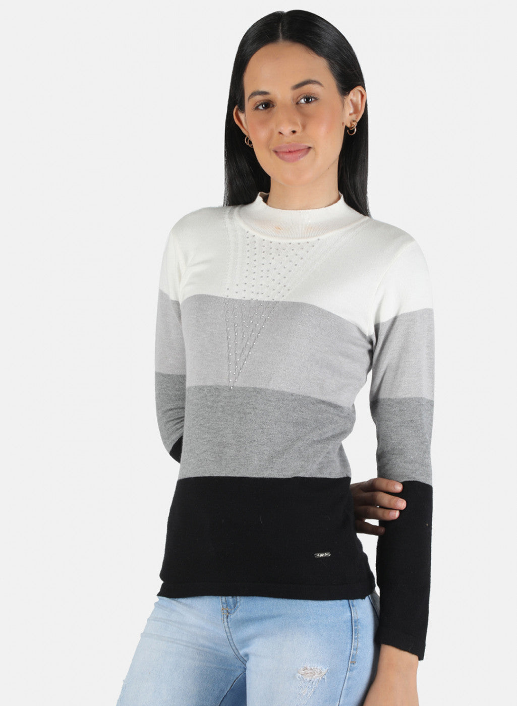 Women Multicolor Self Design Top