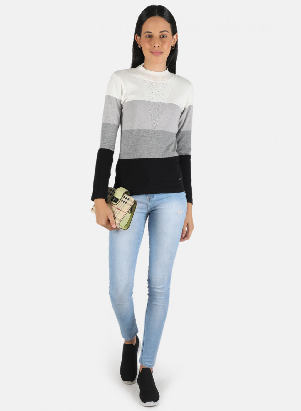 Women Multicolor Self Design Top