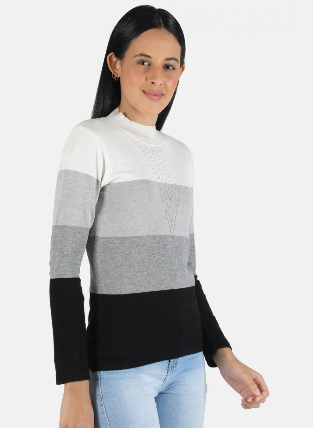 Women Multicolor Self Design Top