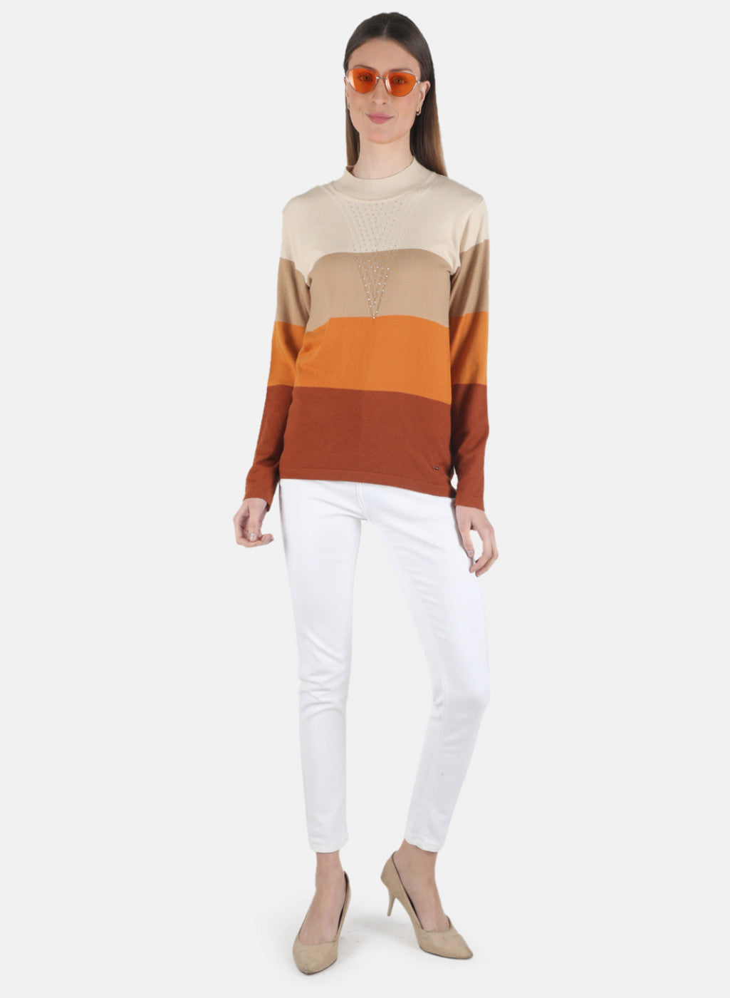 Women Multicolor Self Design Top