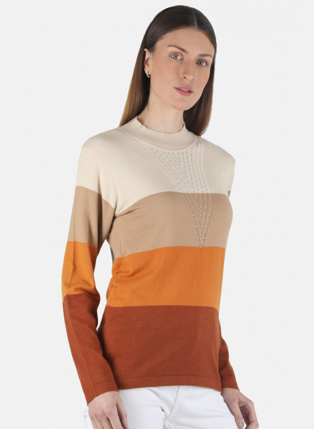 Women Multicolor Self Design Top