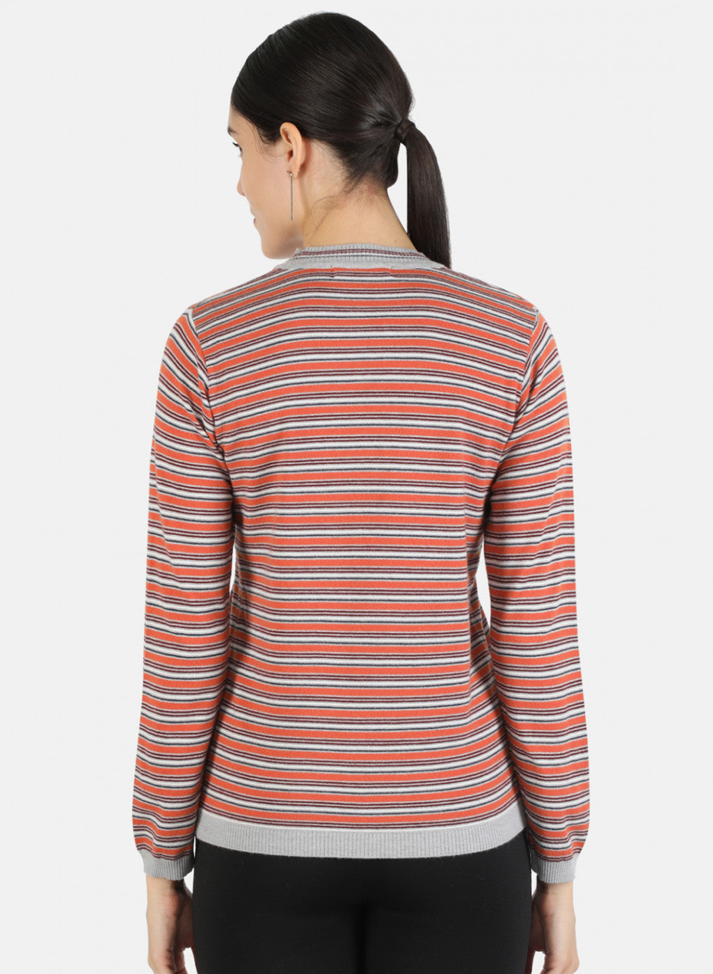 Women Grey Self Cardigan