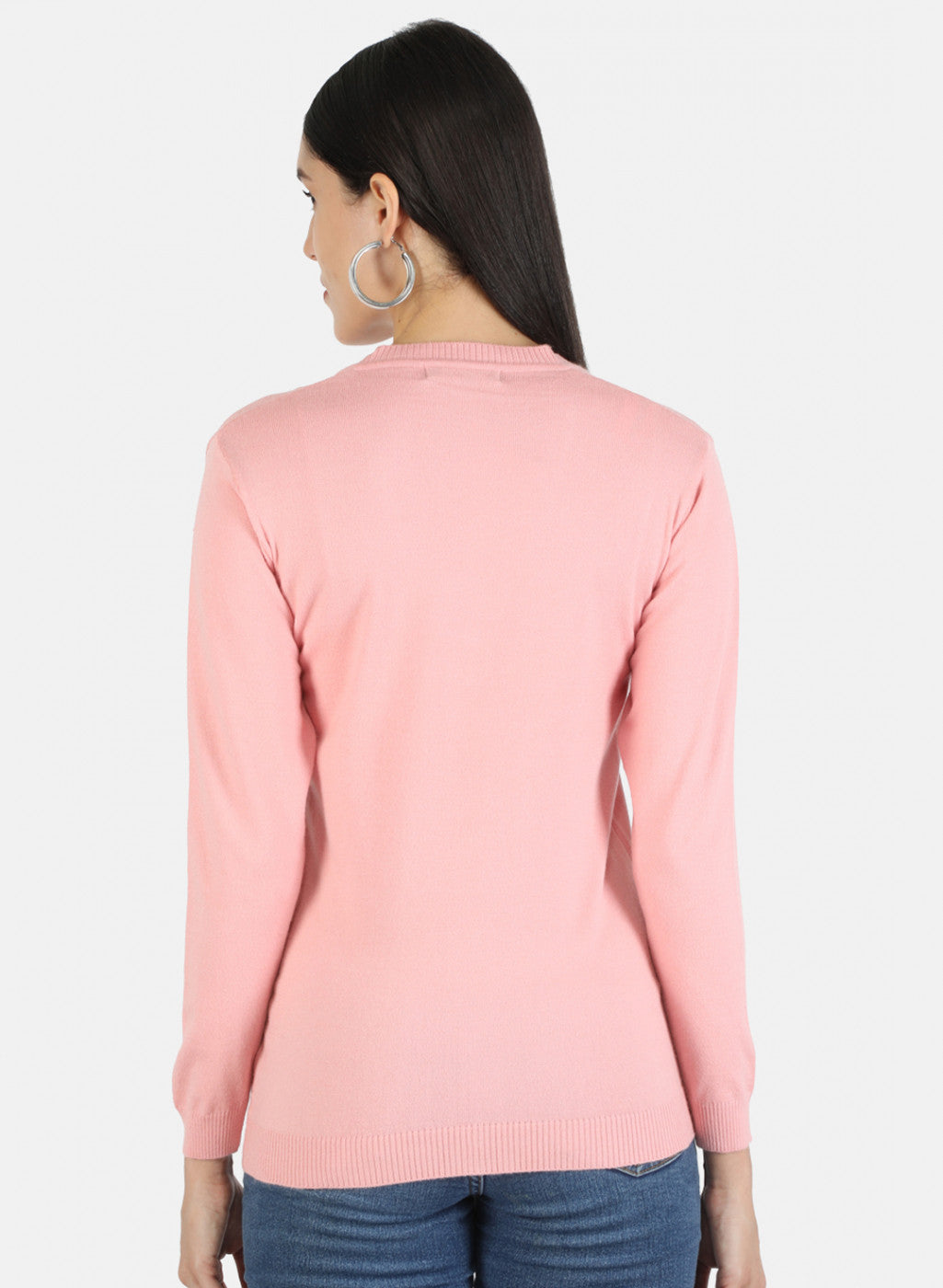 Women Pink Solid Cardigan