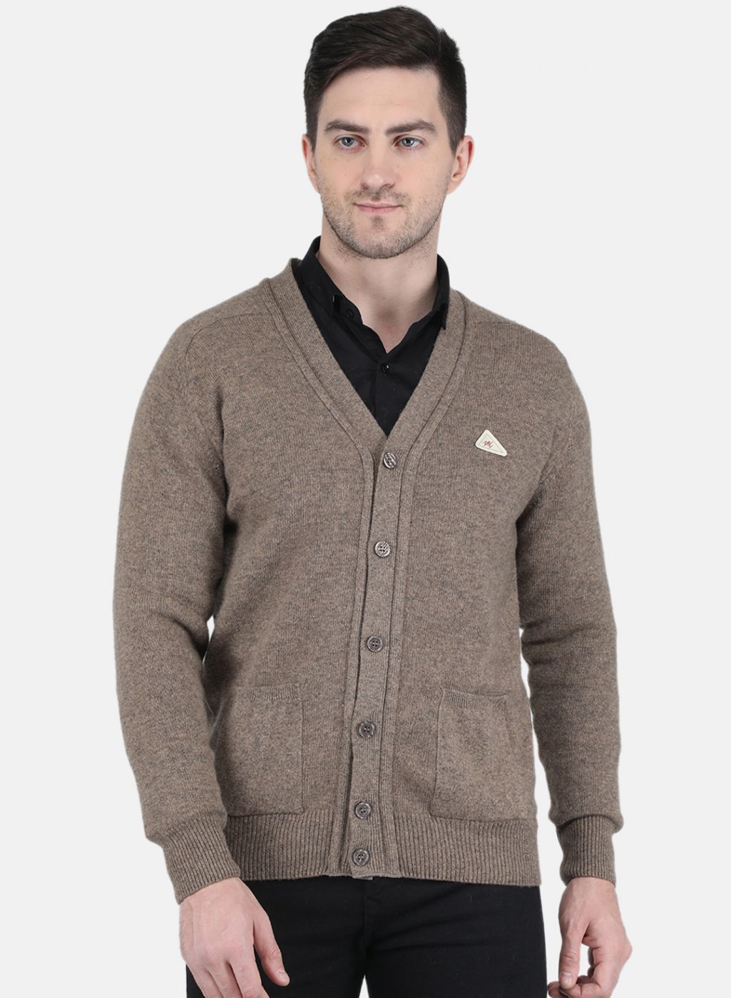 Buy Men Beige Solid Cardigan Online in India Monte Carlo