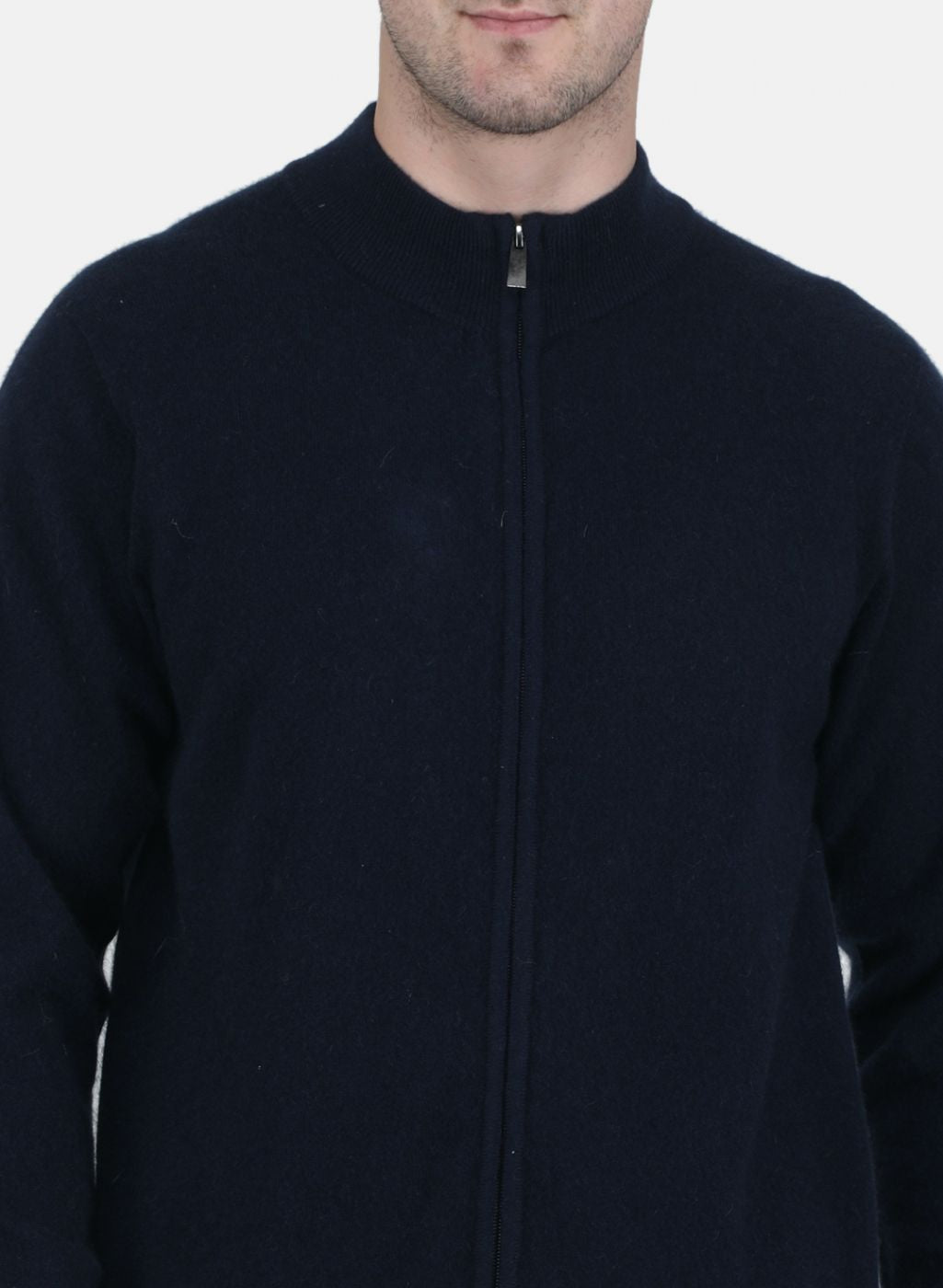 Men NAvy Blue Solid Pullover