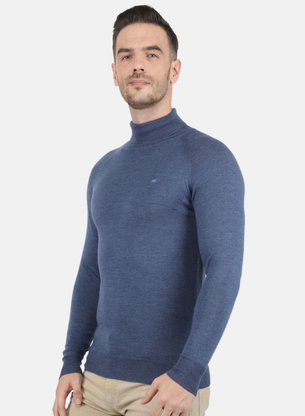 Men Grey Solid Pullover
