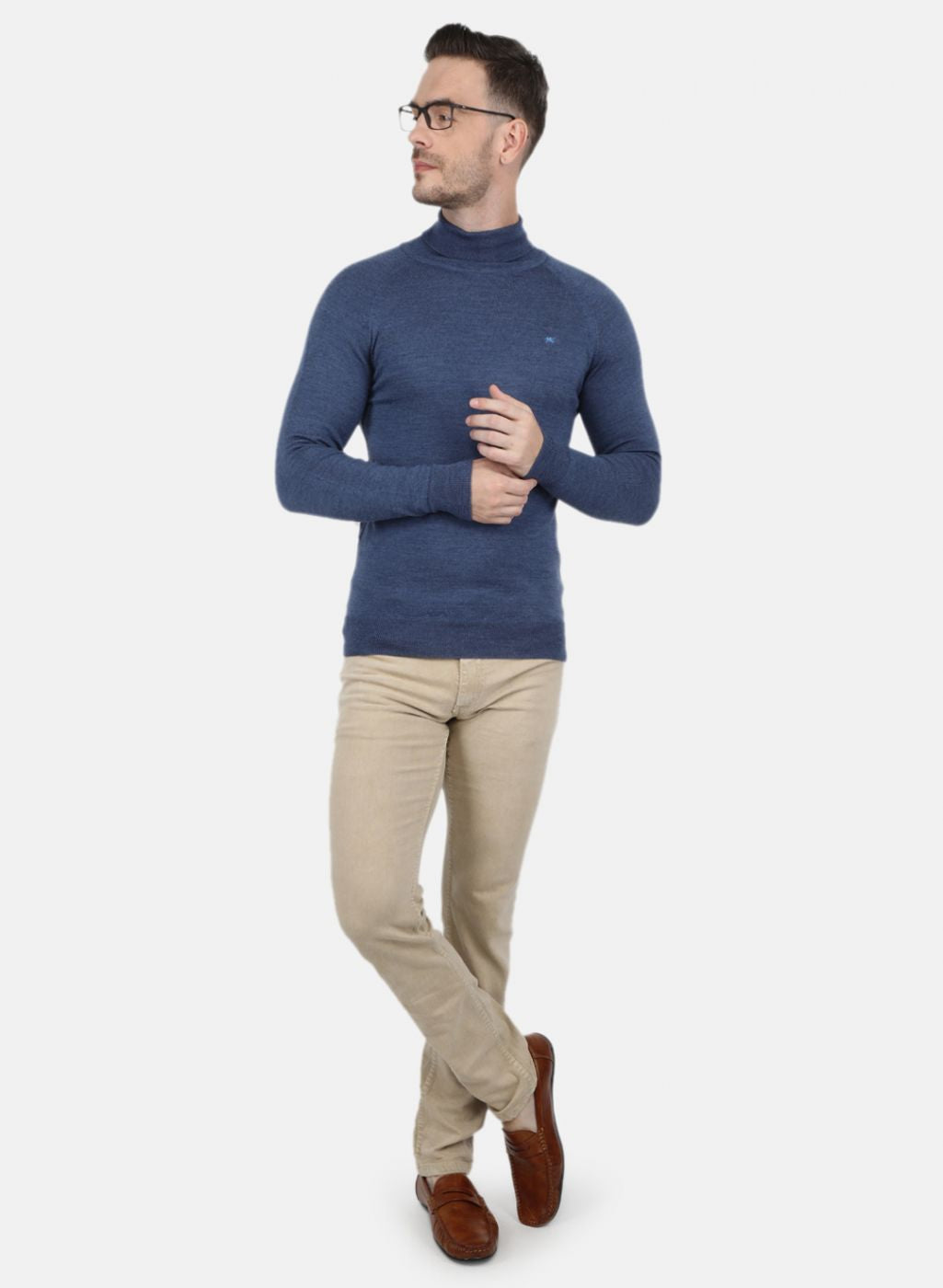 Men Grey Solid Pullover