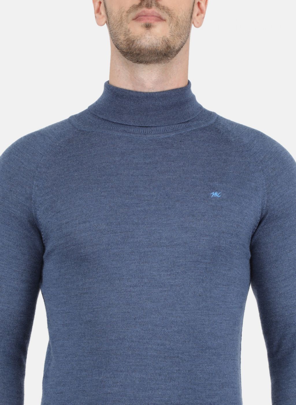 Men Grey Solid Pullover