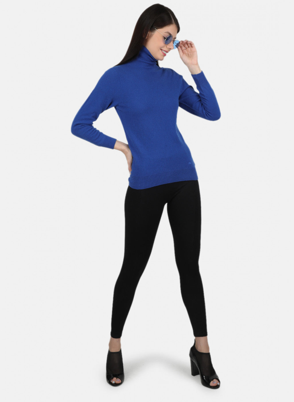 Women Blue Solid Top
