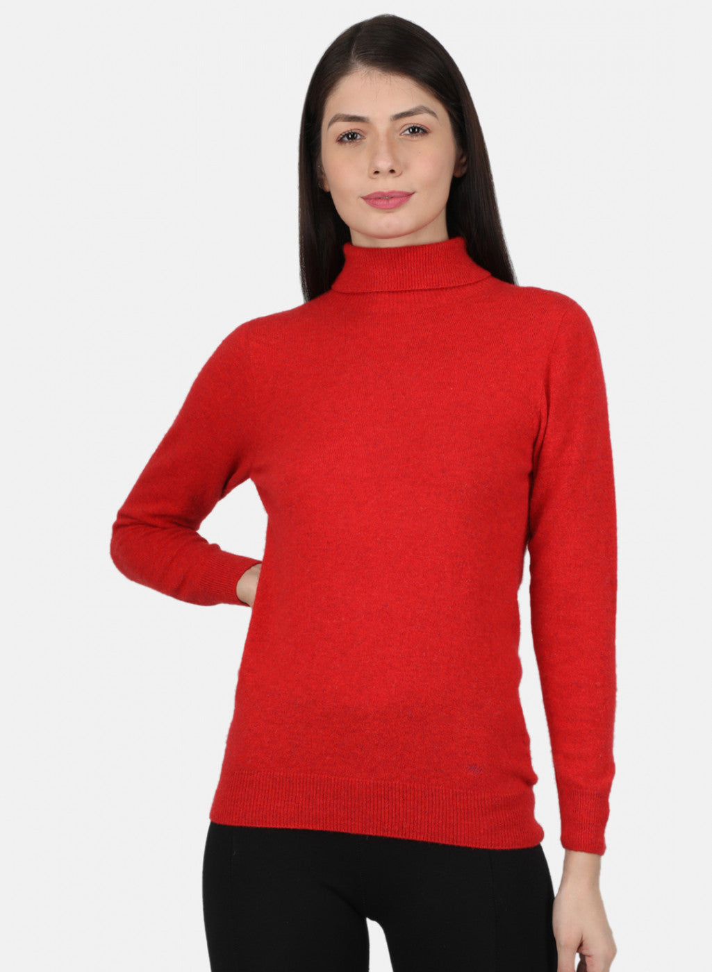 Women Red Solid Top