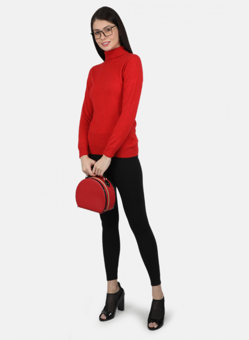 Women Red Solid Top