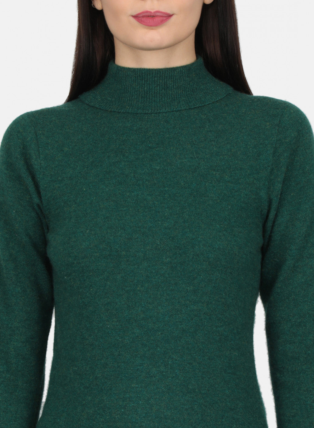 Women Green Solid Top