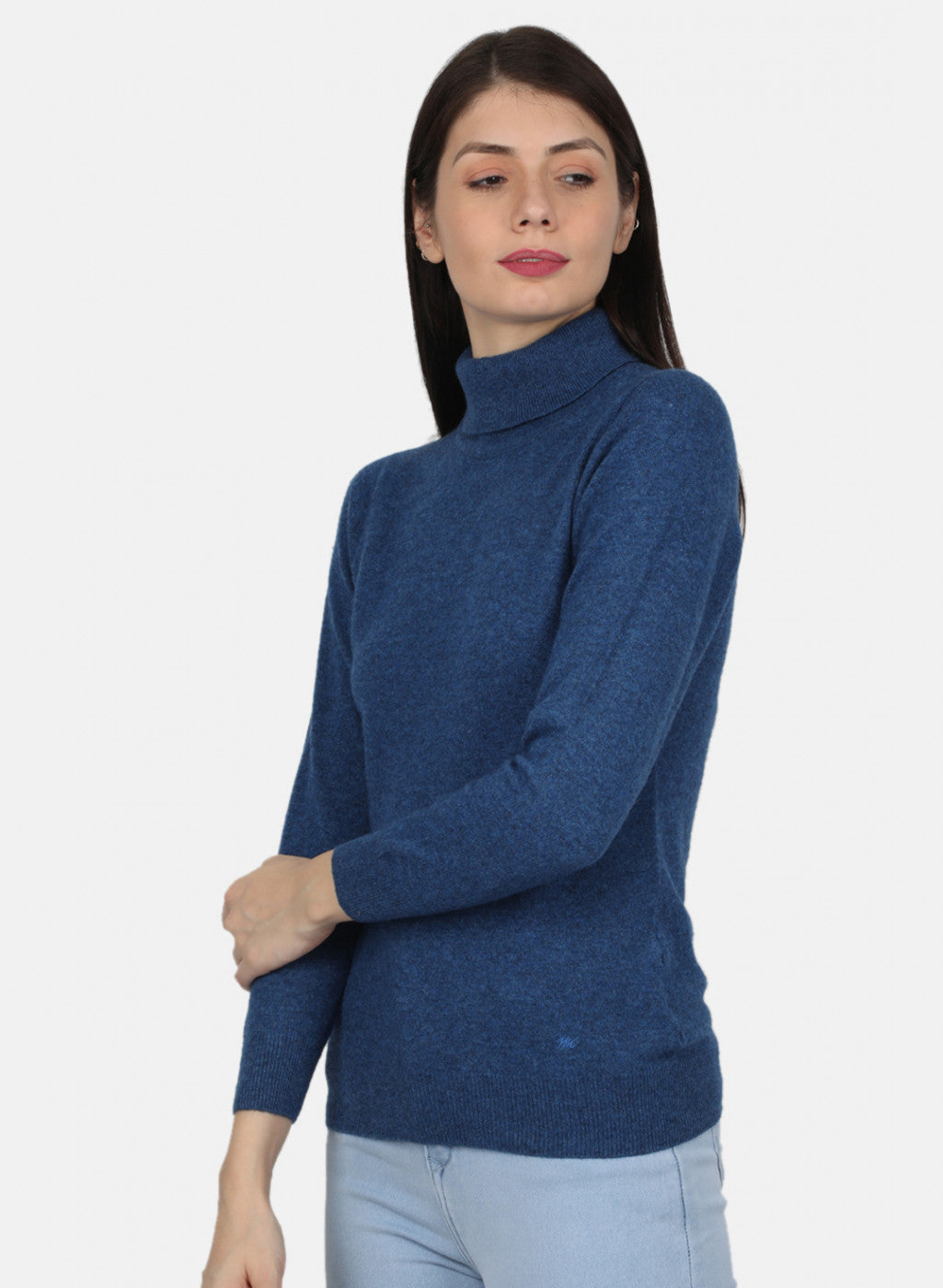 Women Blue Solid Top