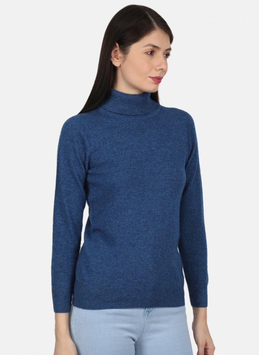 Women Blue Solid Top