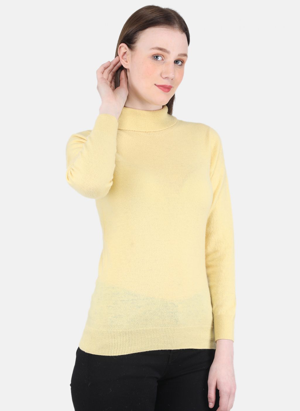 Women Yellow Solid Top