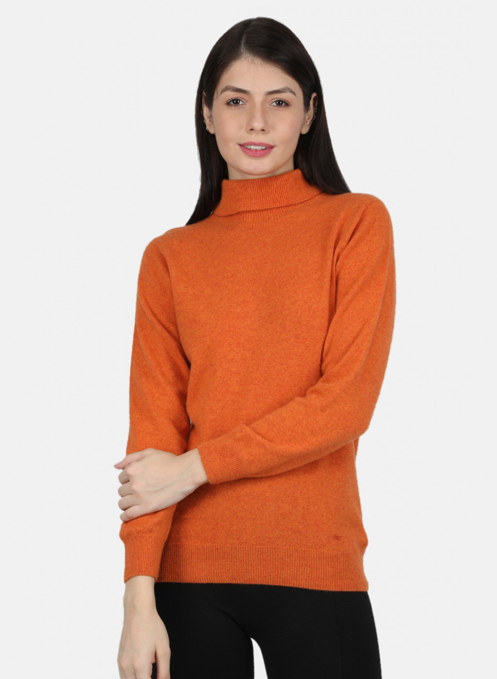 Women Orange Solid Top