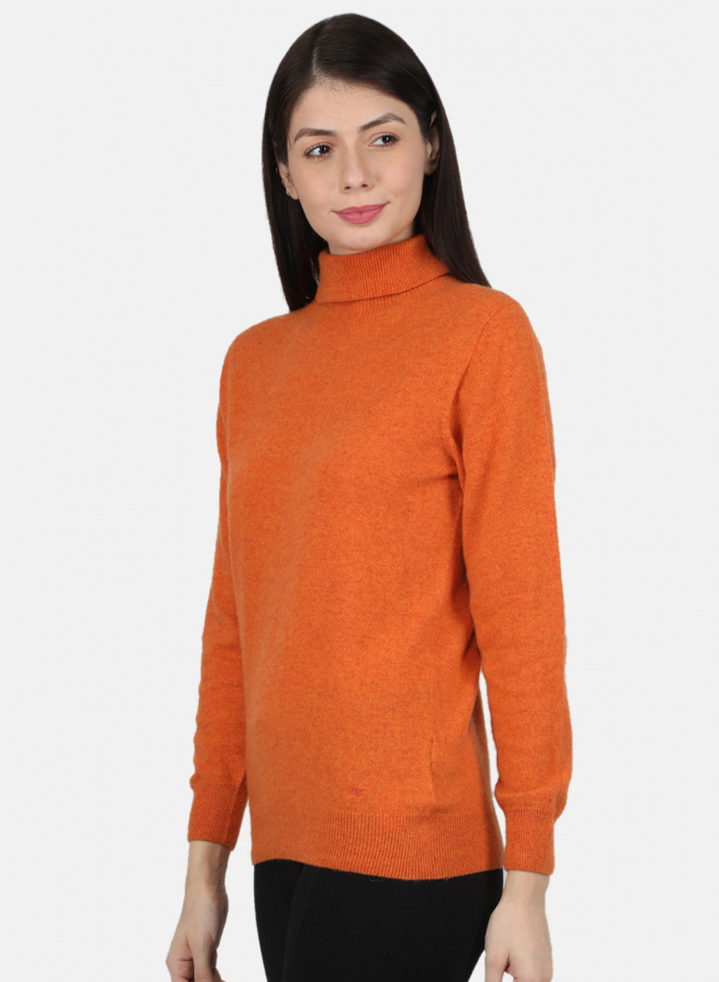 Women Orange Solid Top
