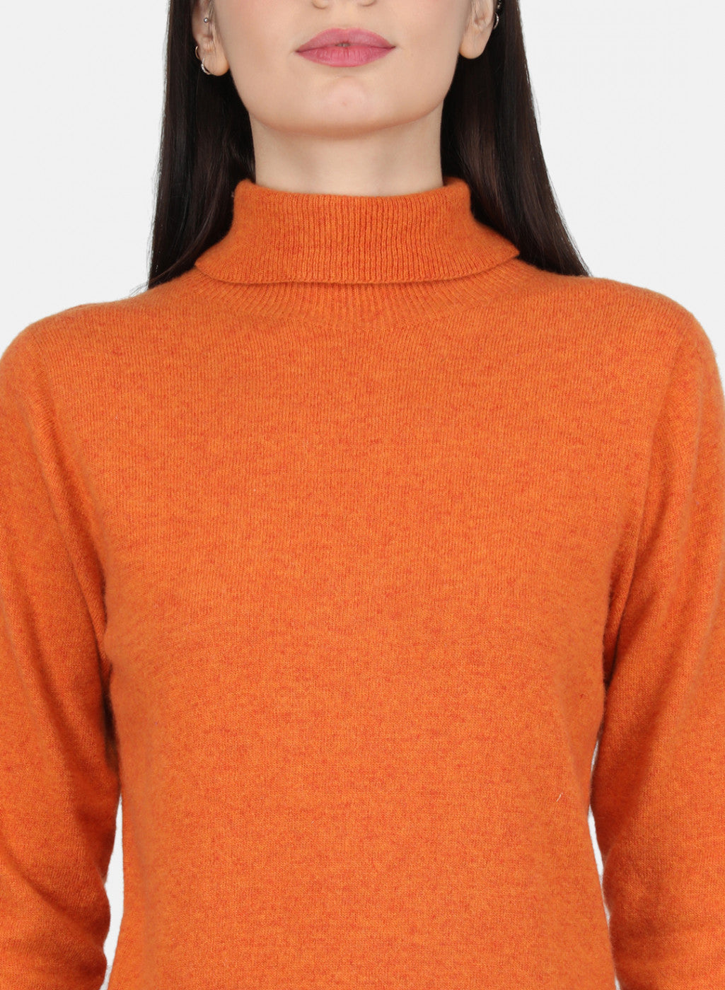 Women Orange Solid Top