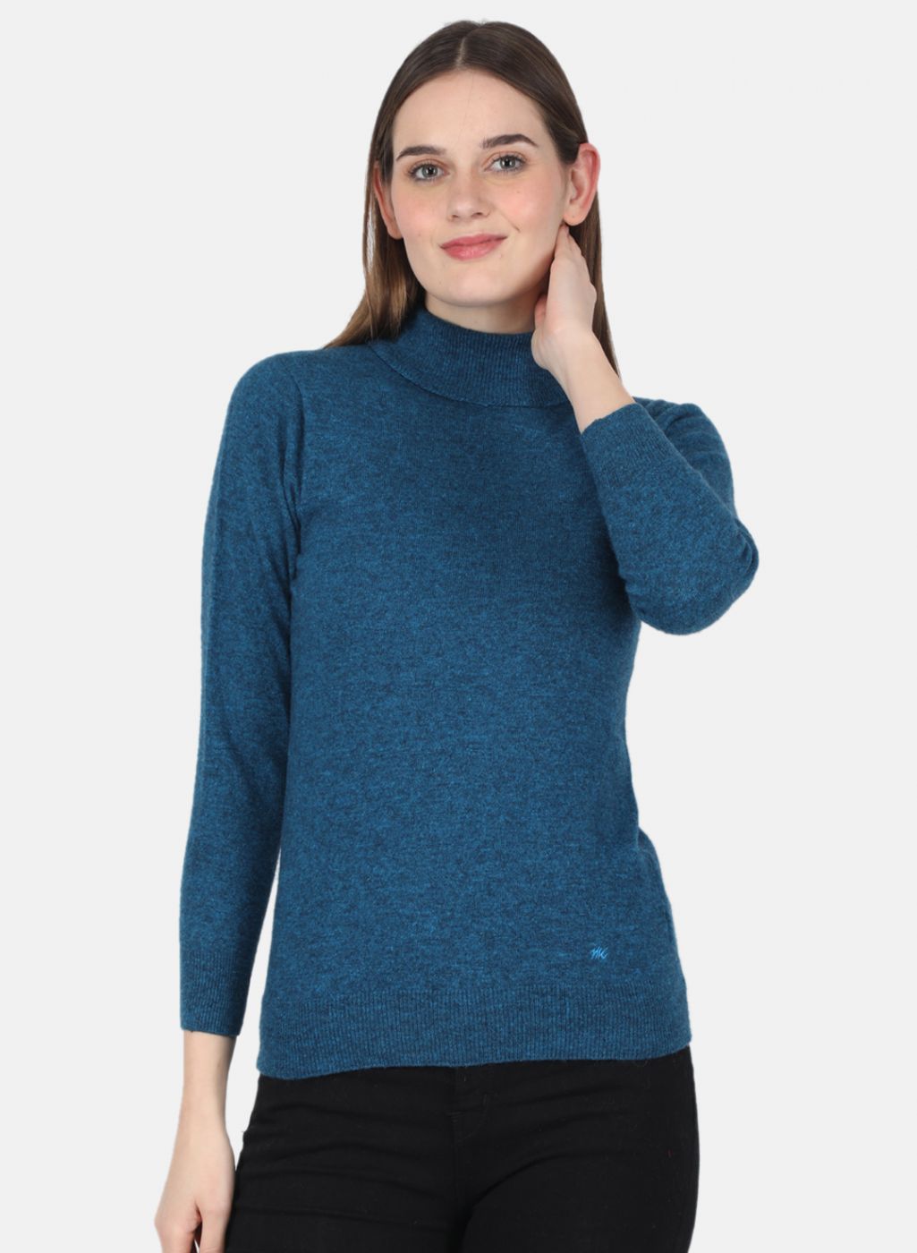 Women Blue Solid Top