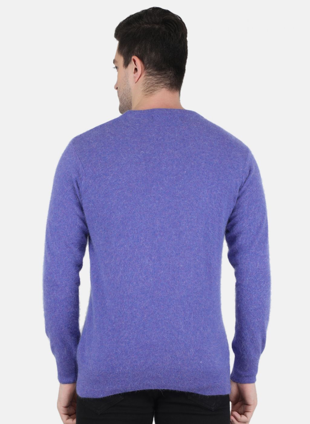 Men Purple Solid Pullover