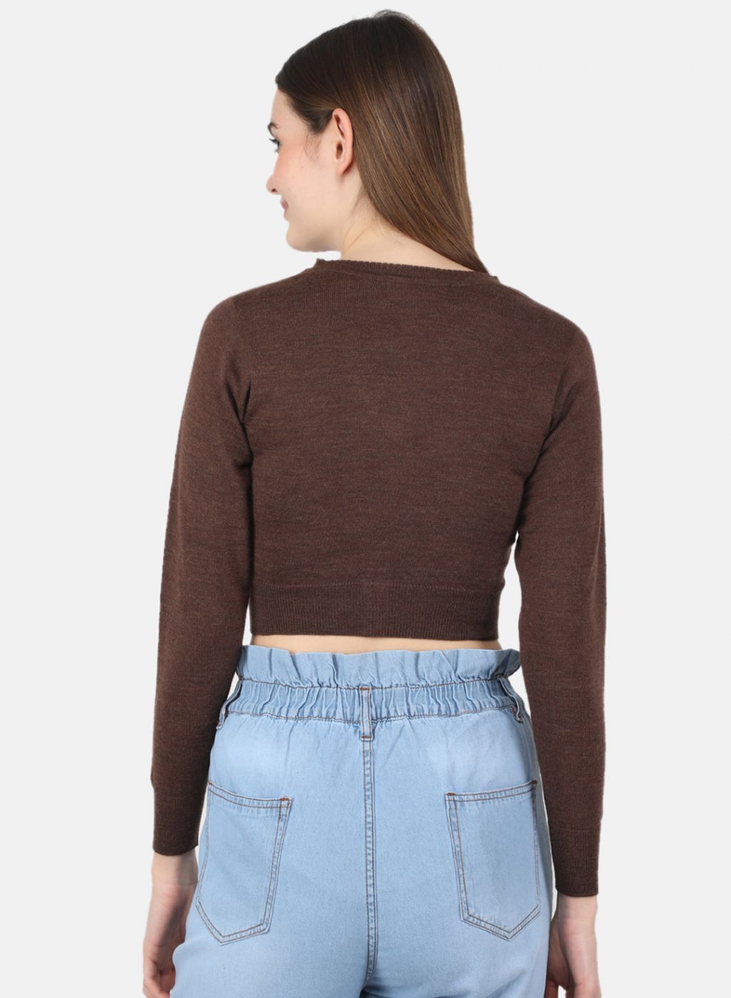 Women Brown Solid Blouse