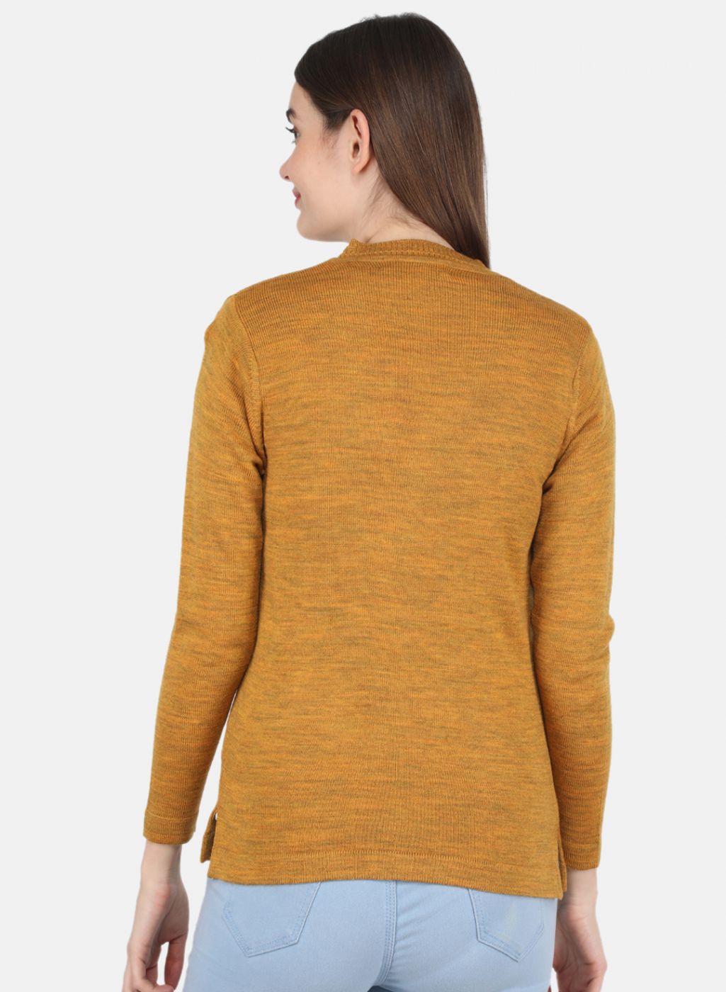 Women Yellow Solid Cardigan