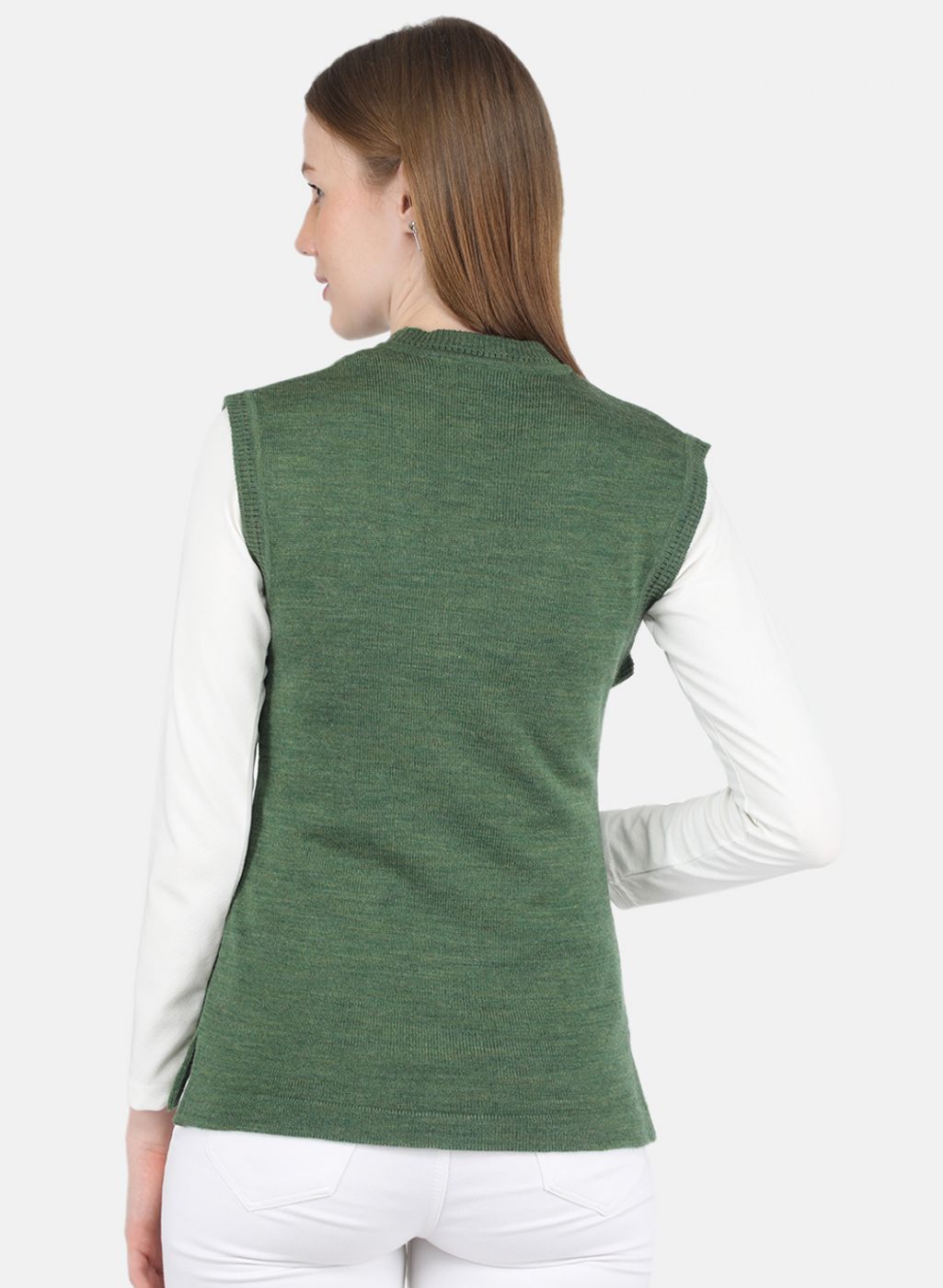 Women Olive Solid Cardigan