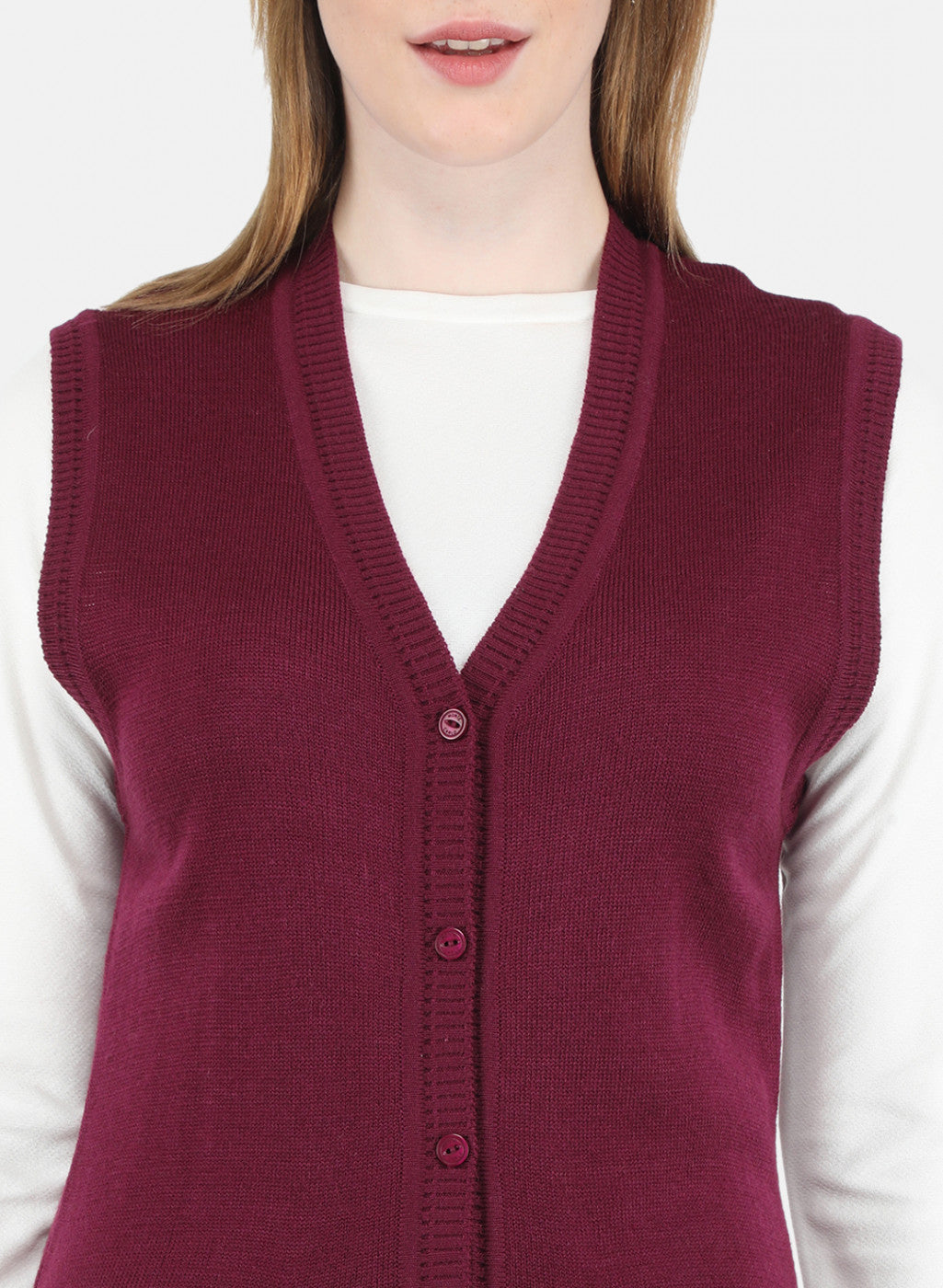 Women Purple Solid Cardigan