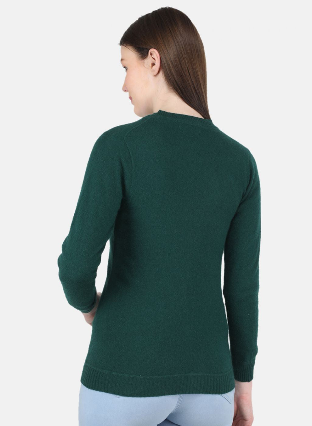 Women Green Solid Cardigan