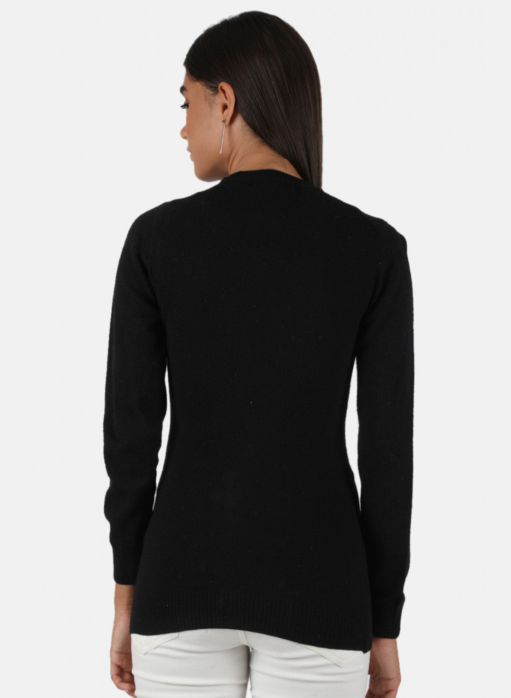 Women Black Solid Cardigan