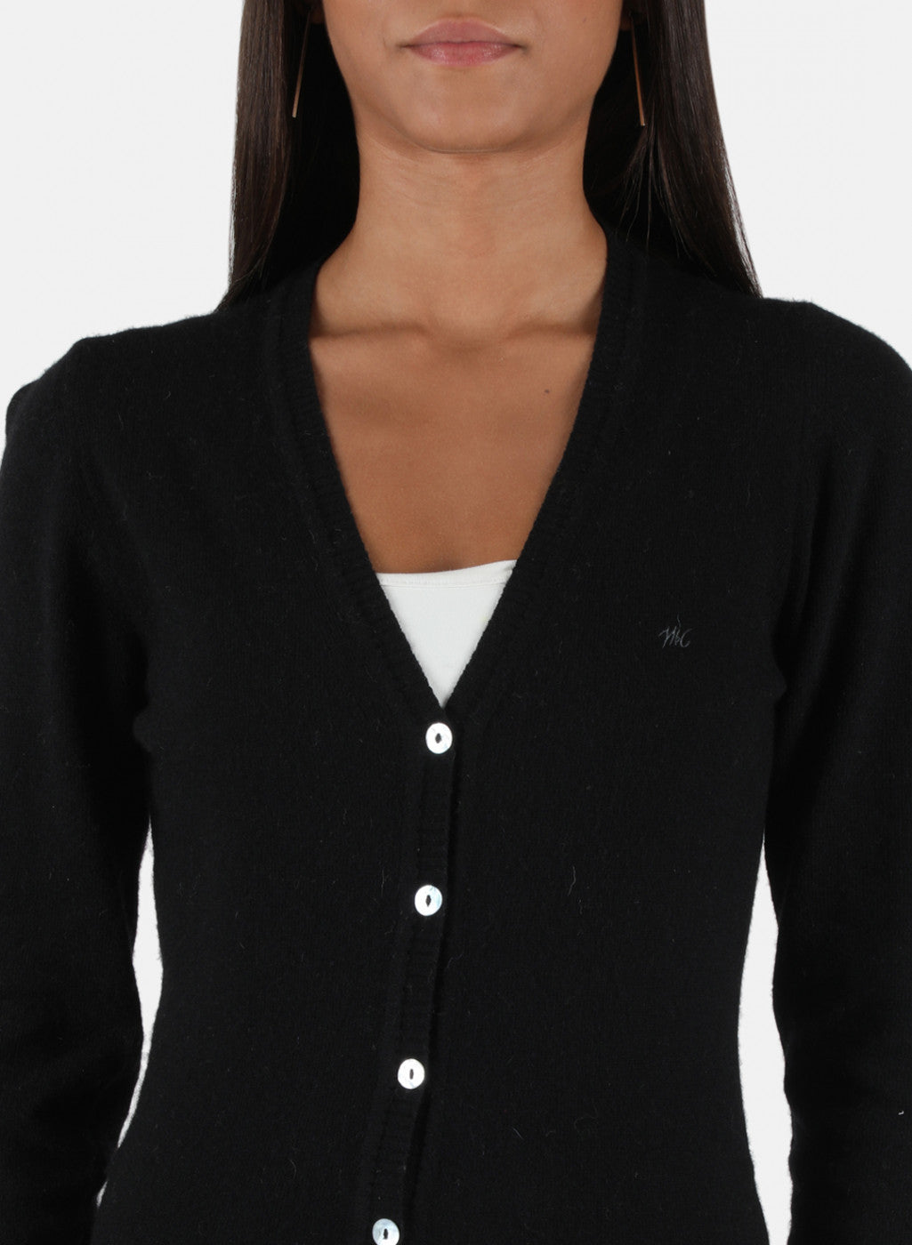 Women Black Solid Cardigan