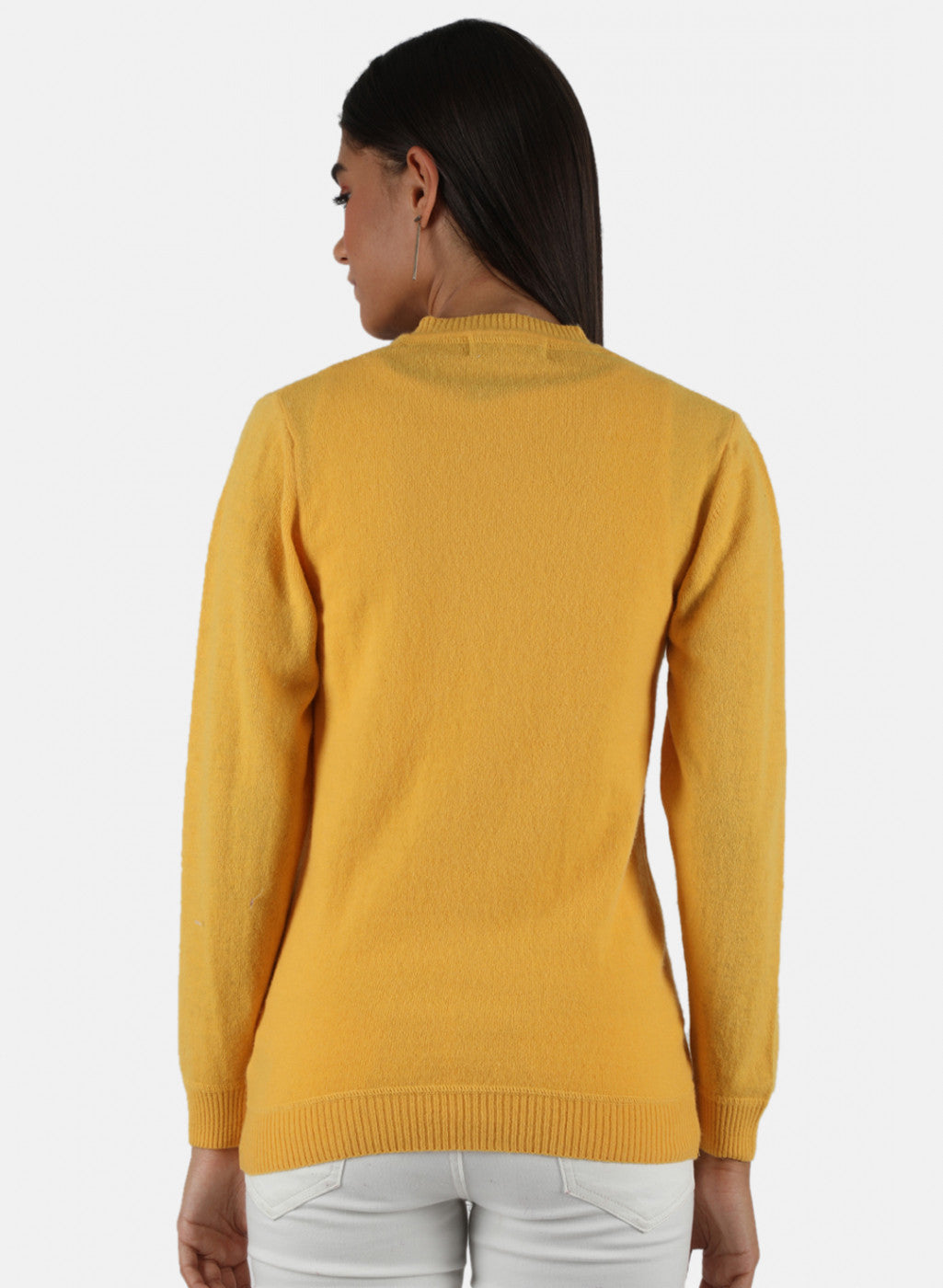 Women Yellow Solid Cardigan