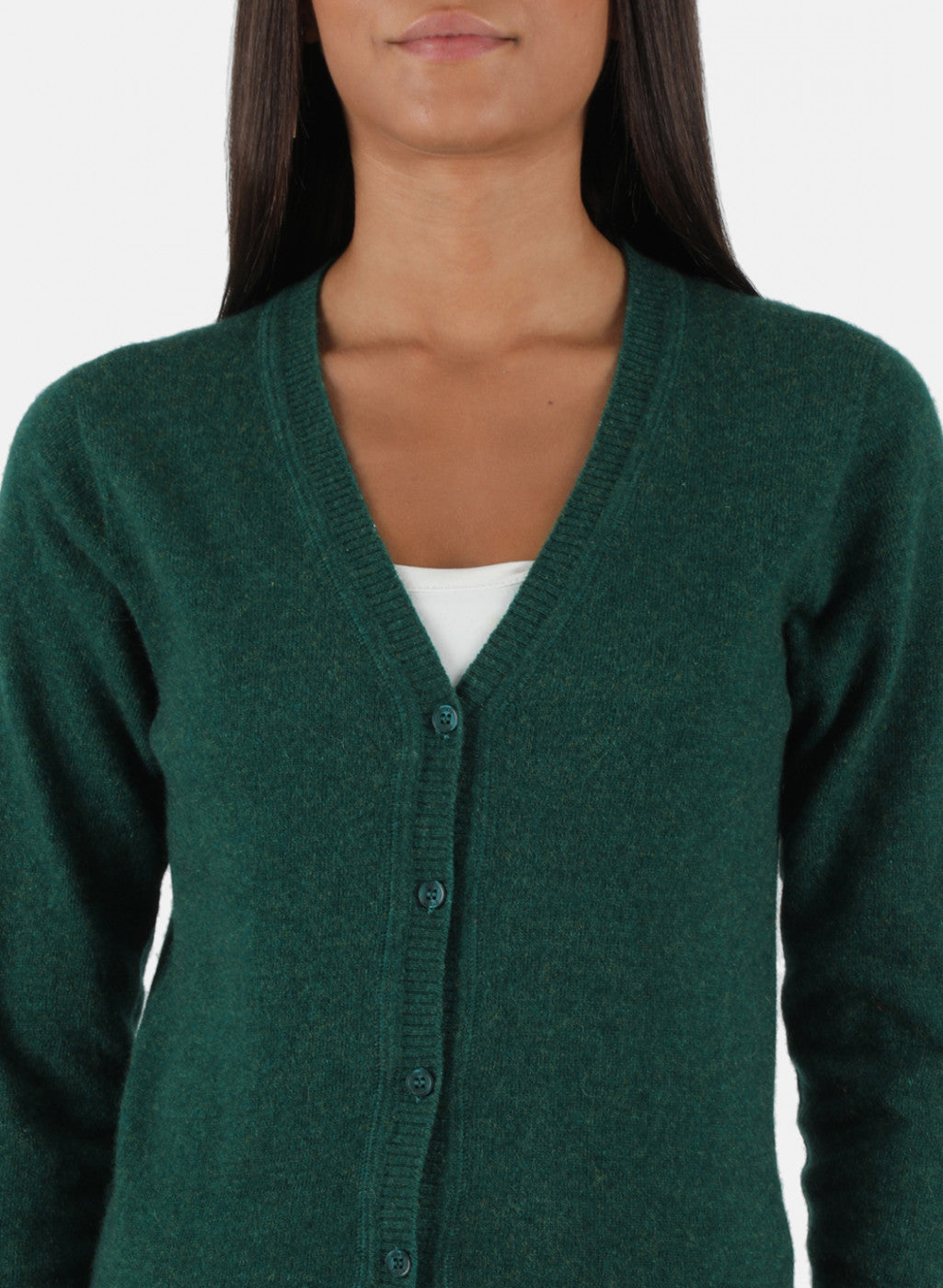 Women Green Solid Cardigan