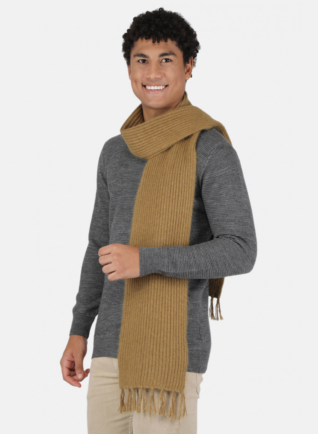 Men Khaki Muffler