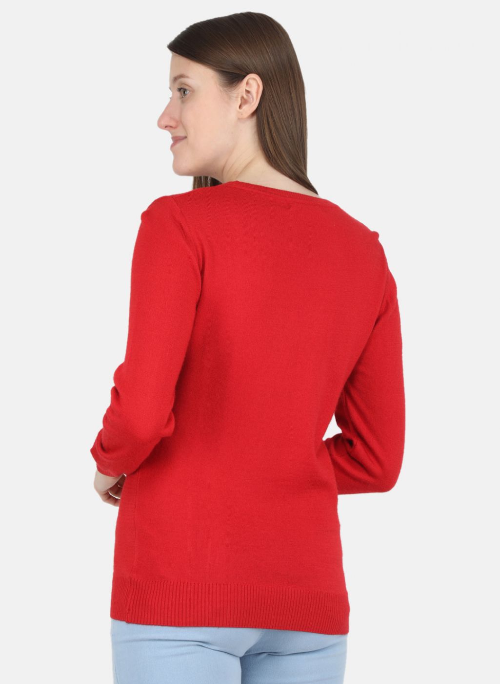Women Red Solid Top