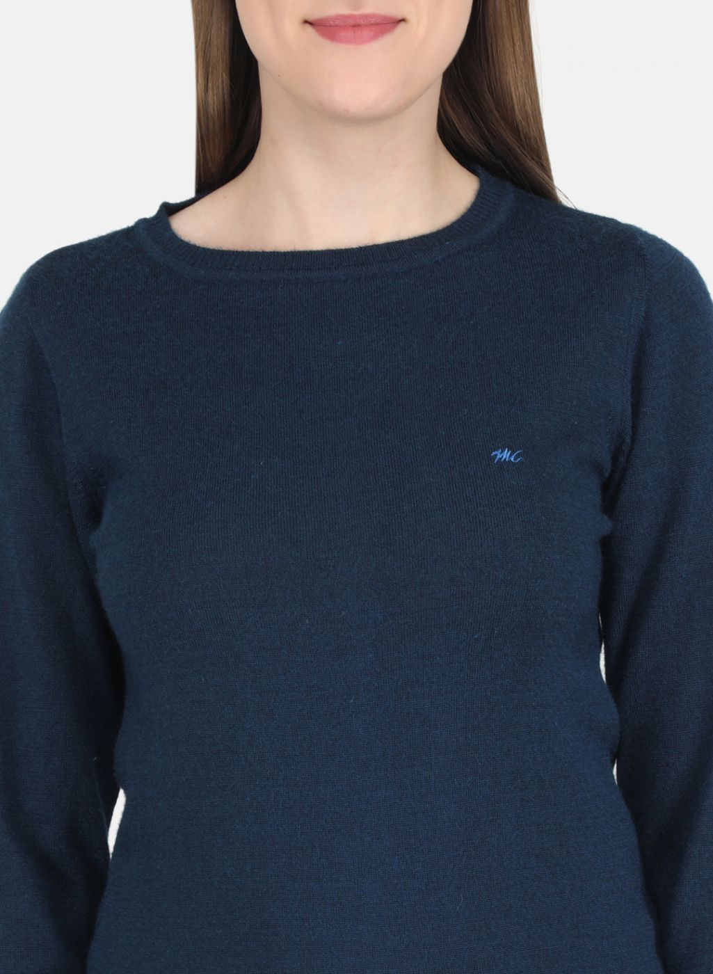 Women NAvy Blue Solid Top