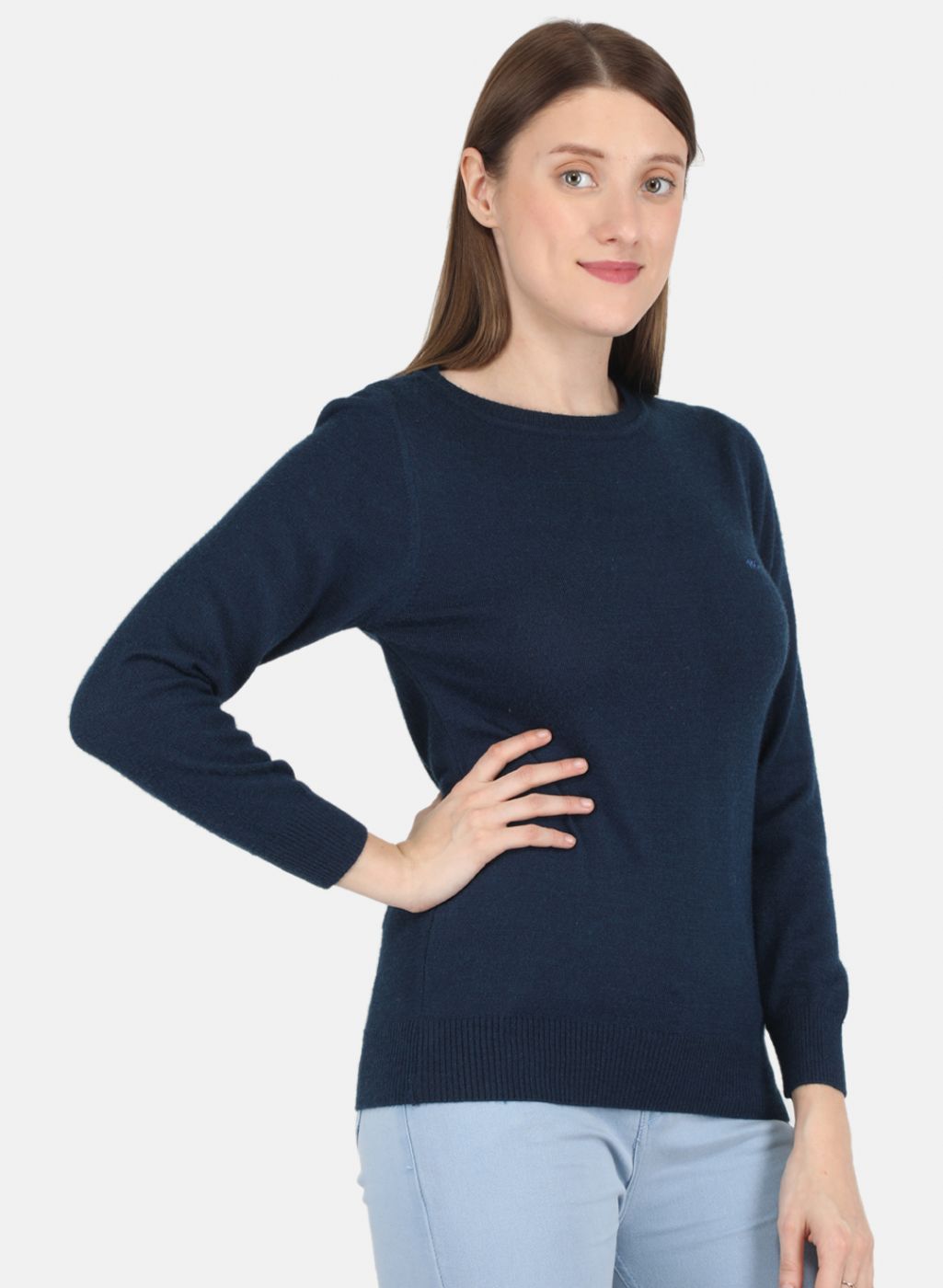 Women NAvy Blue Solid Top