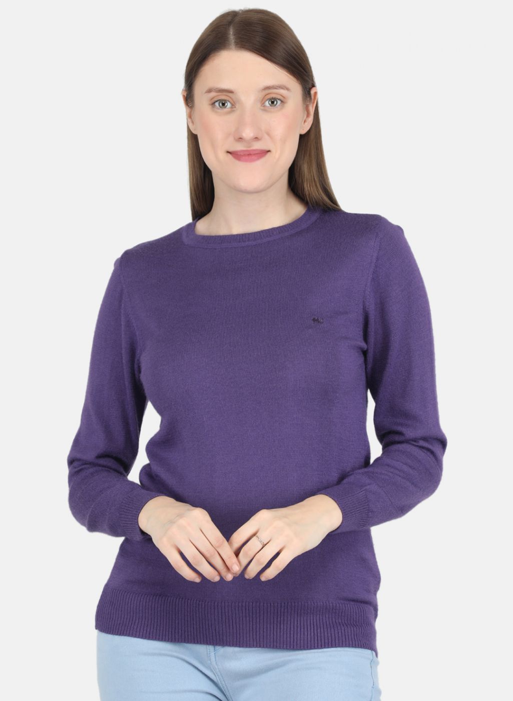 Women Purple Solid Top