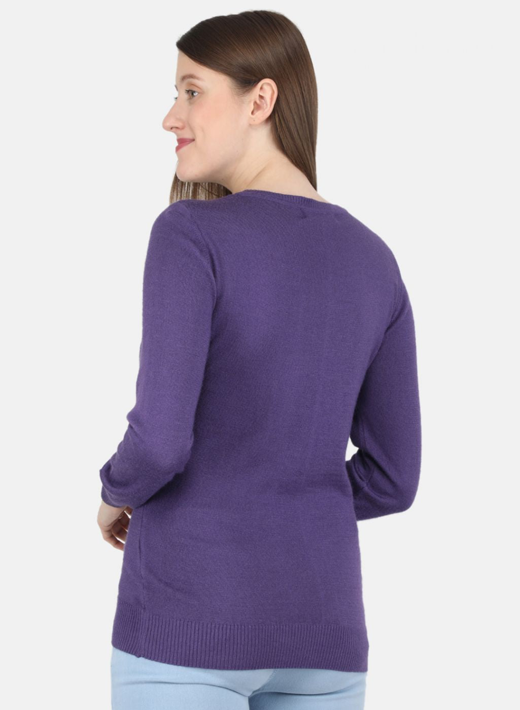 Women Purple Solid Top