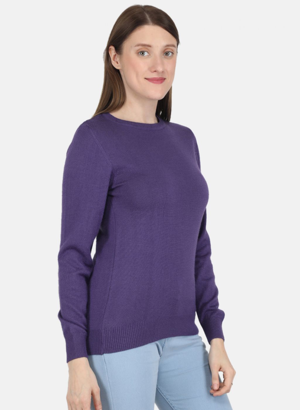 Women Purple Solid Top
