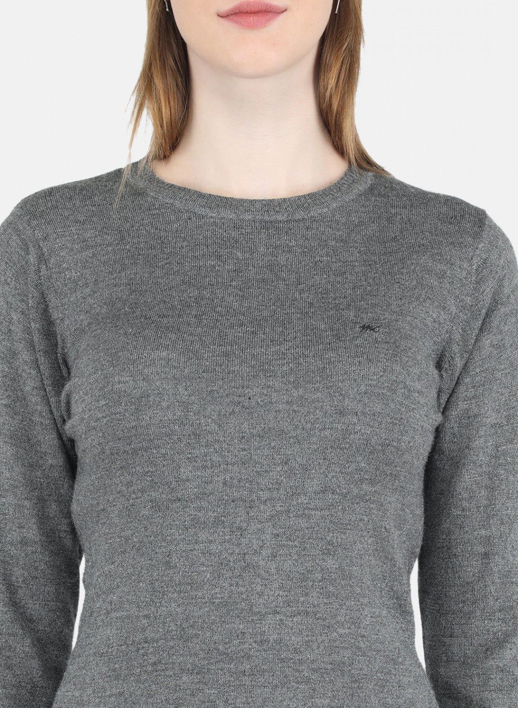 Women Grey Solid Top