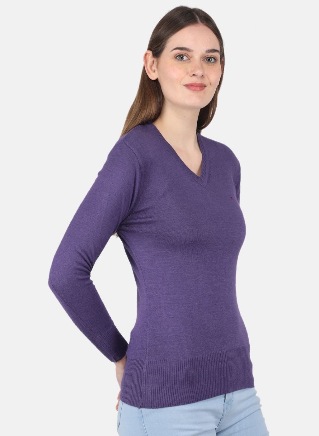 Women Purple Solid Top