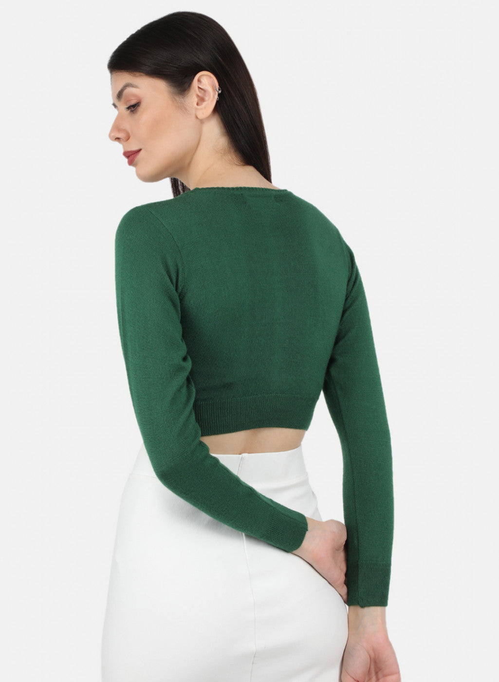 Women Green Solid Blouse