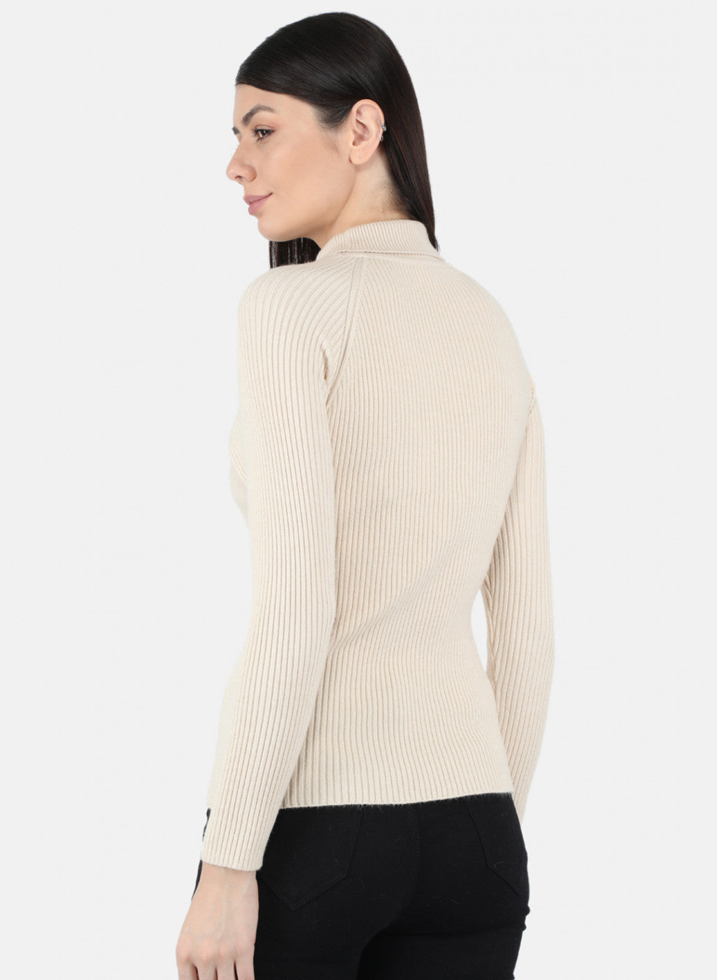 Women Beige Solid Sceavy Top