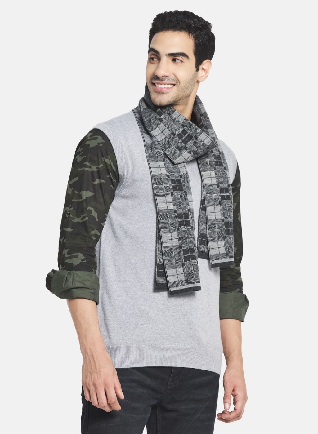 Men Grey Muffler