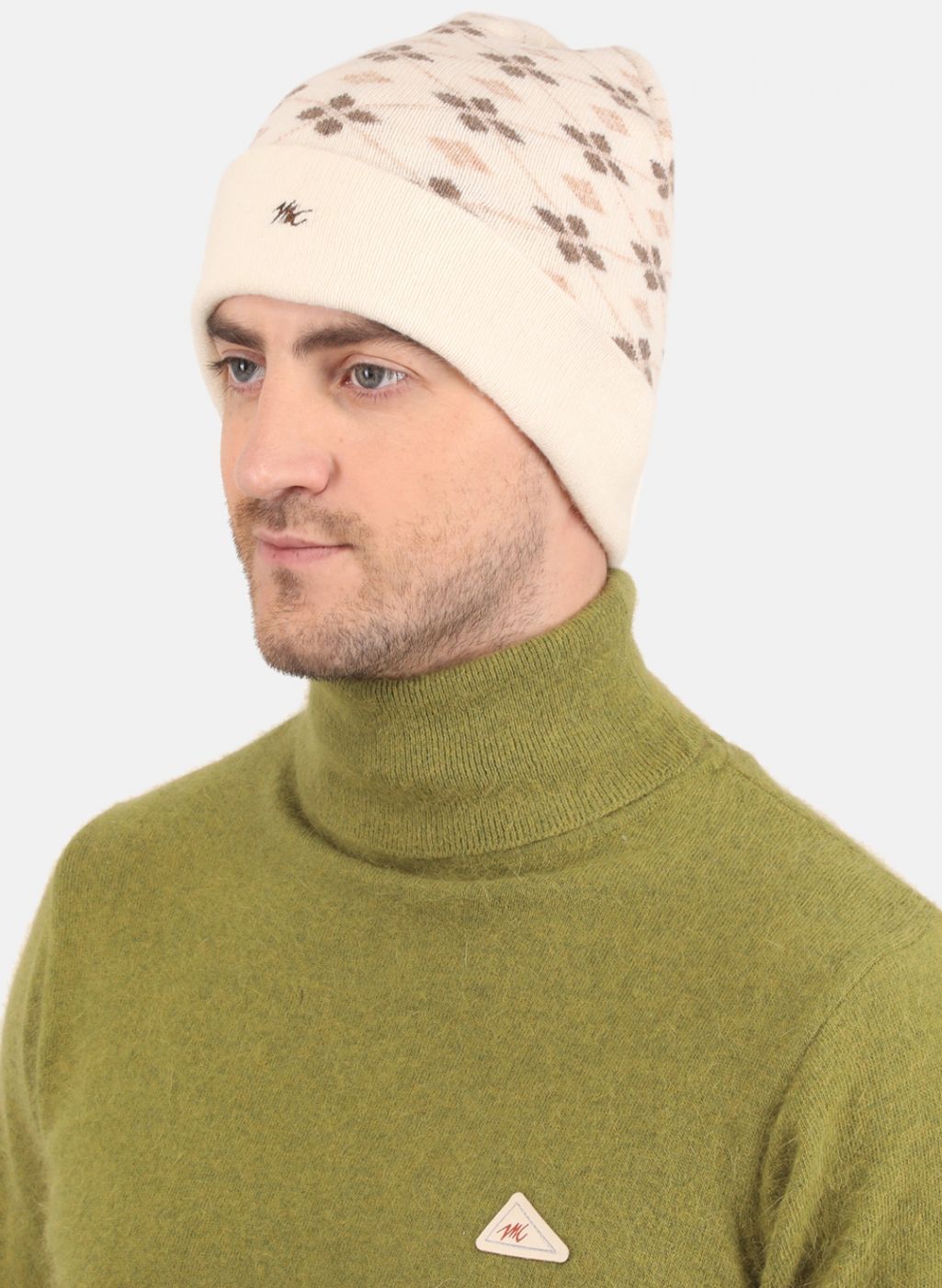 Men Off White Self Design Cap