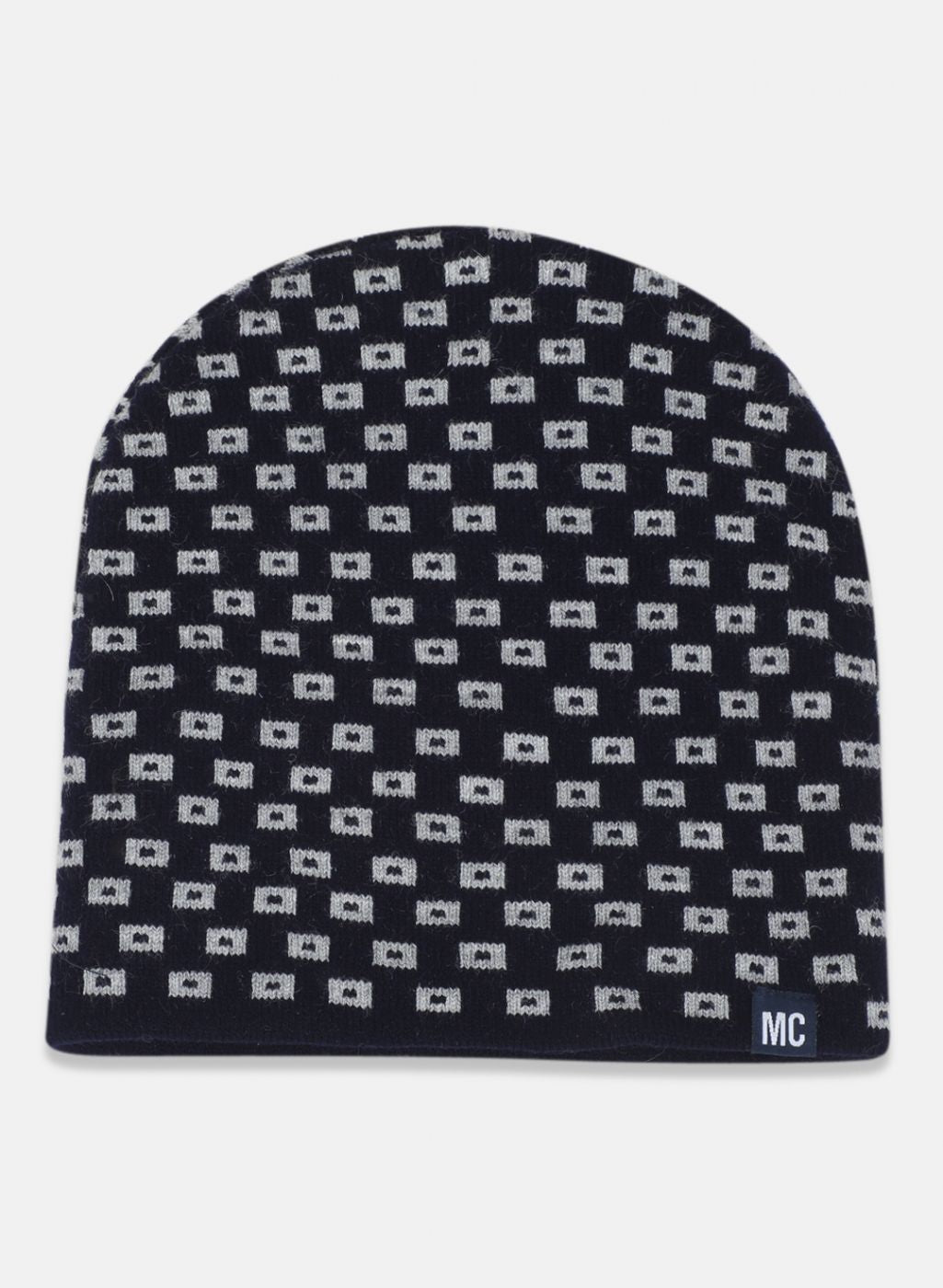 Men NAvy Blue Self Design Cap