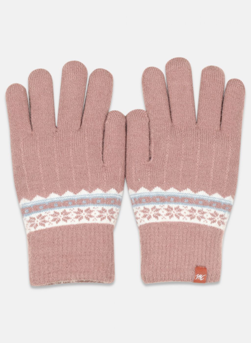 Women Pink Self Design Gloves